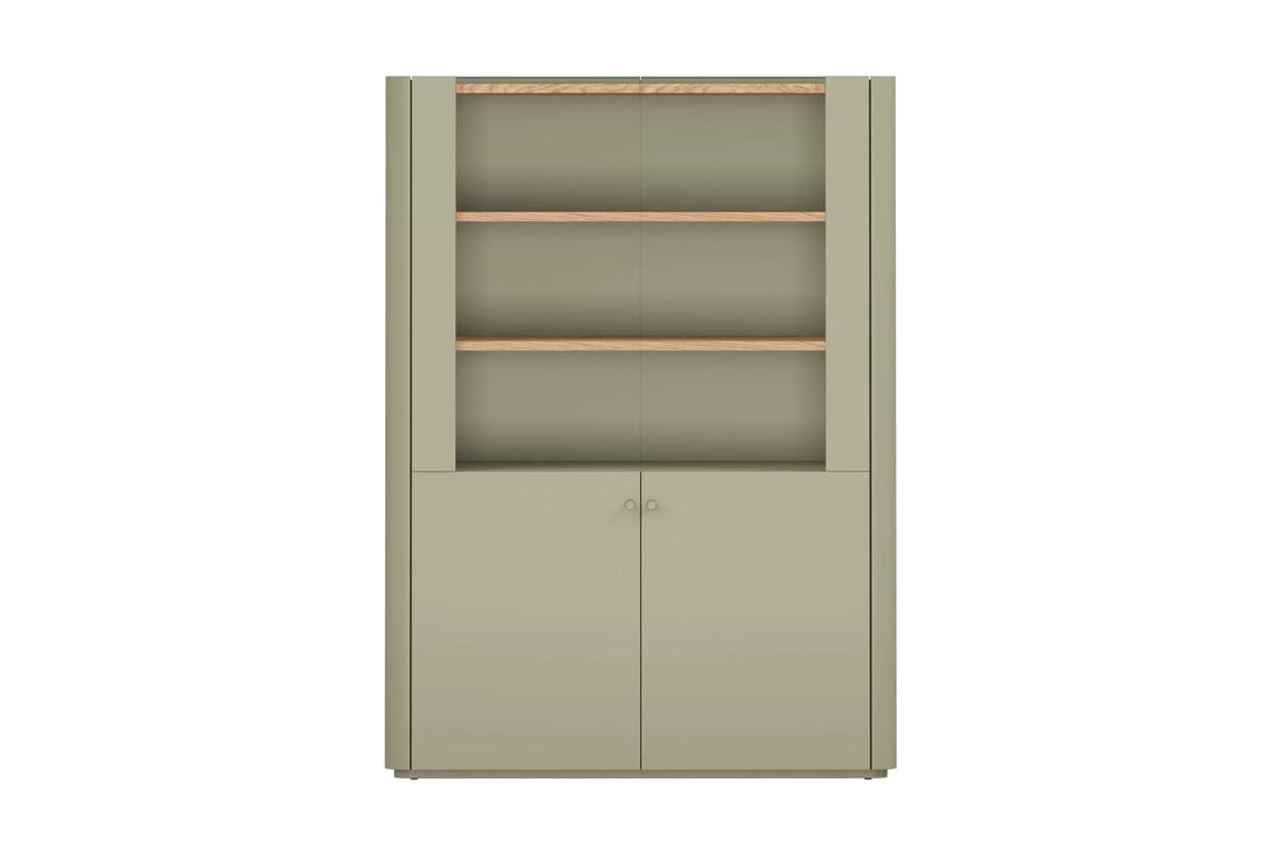 Vitrína Elivo 100 cm - eukaliptus / dub baltic dune Vitrína Elivo 100 cm - eukaliptus / dub baltic dune