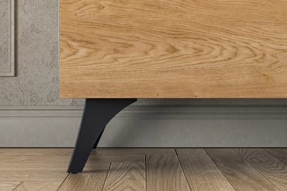 Vitrína Natina 03 - 95 cm - dub baltic dune / čierny jaseň portland Vitrína Natina 03 - 95 cm - Dub baltic dune / Jaseň portland Čierny