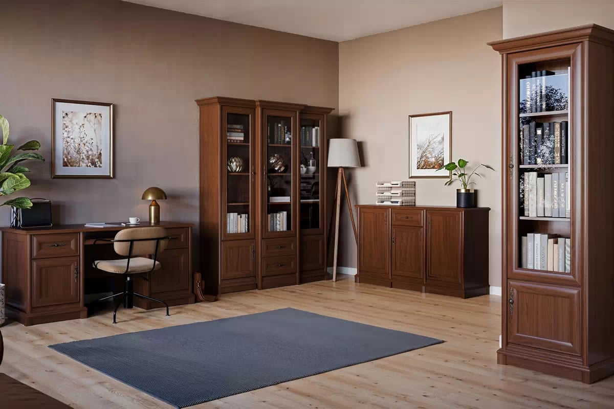 Vitrína Sonata 70 cm pravá - gaštan Vitrína Sonata 70 cm Pravá presklená - gaštan szlachetny