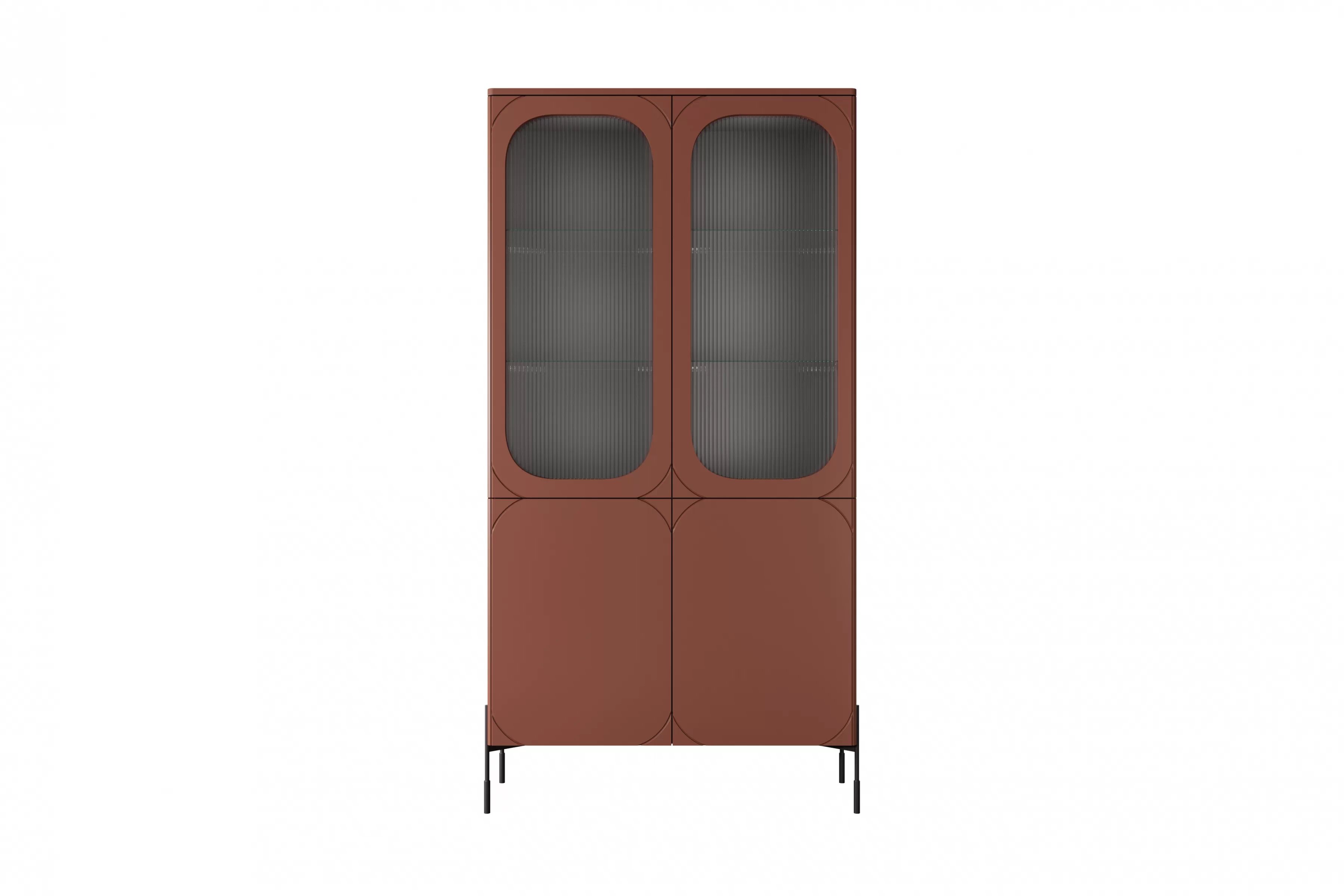 Vitrína Sonatia 100 cm - burgundová Vitrína Sonatia do obývacej izby 100 cm - burgund