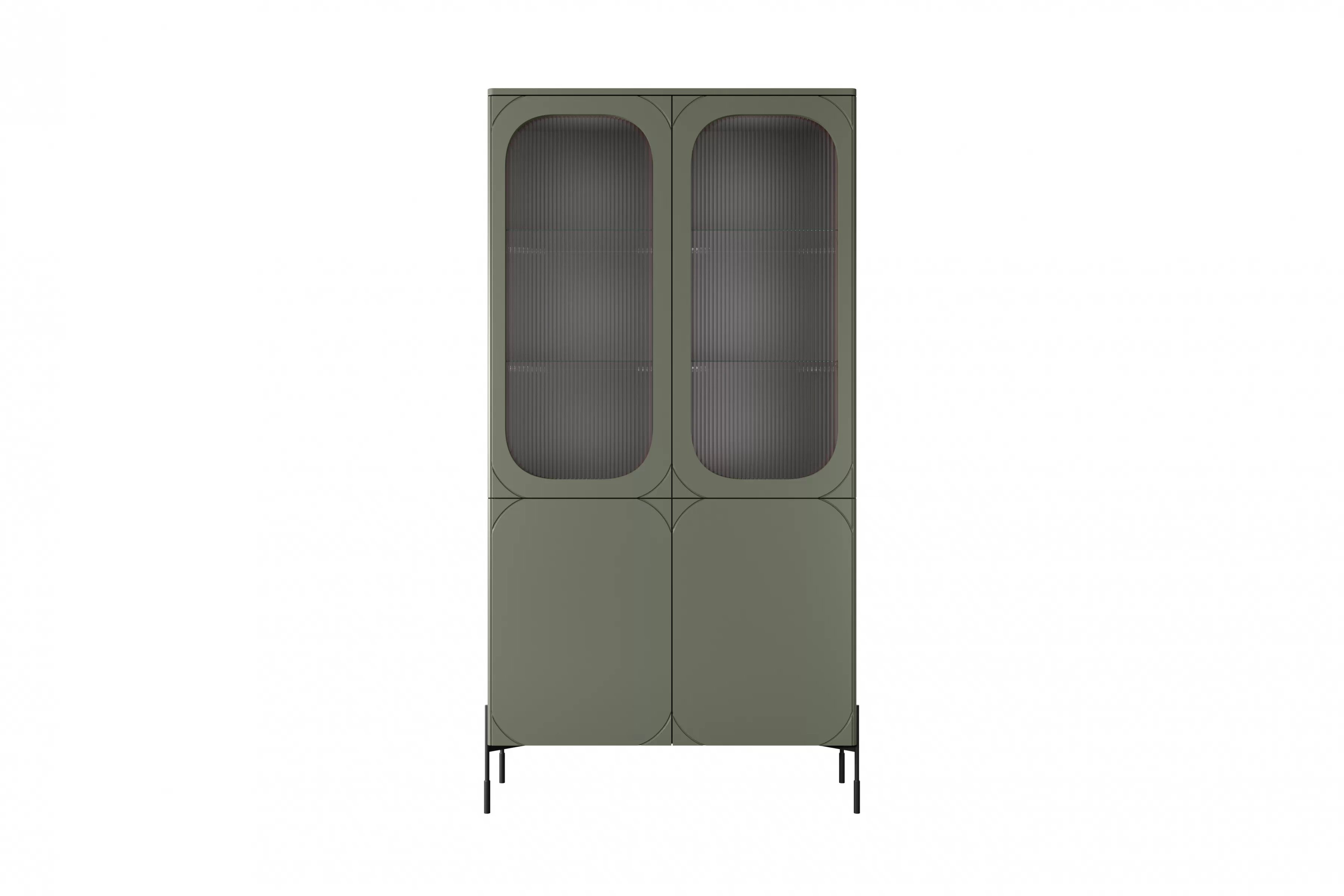 Vitrína Sonatia 100 cm - olivová Vitrína Sonatia pro obývacího pokoje 100 cm - olivová