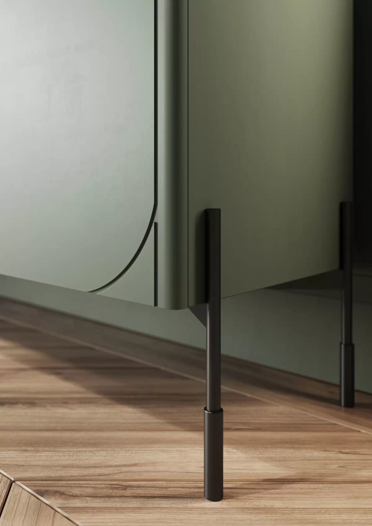 Vitrína Sonatia 100 cm - olivová Vitrína Sonatia do obývacího pokoje 100 cm - olivová