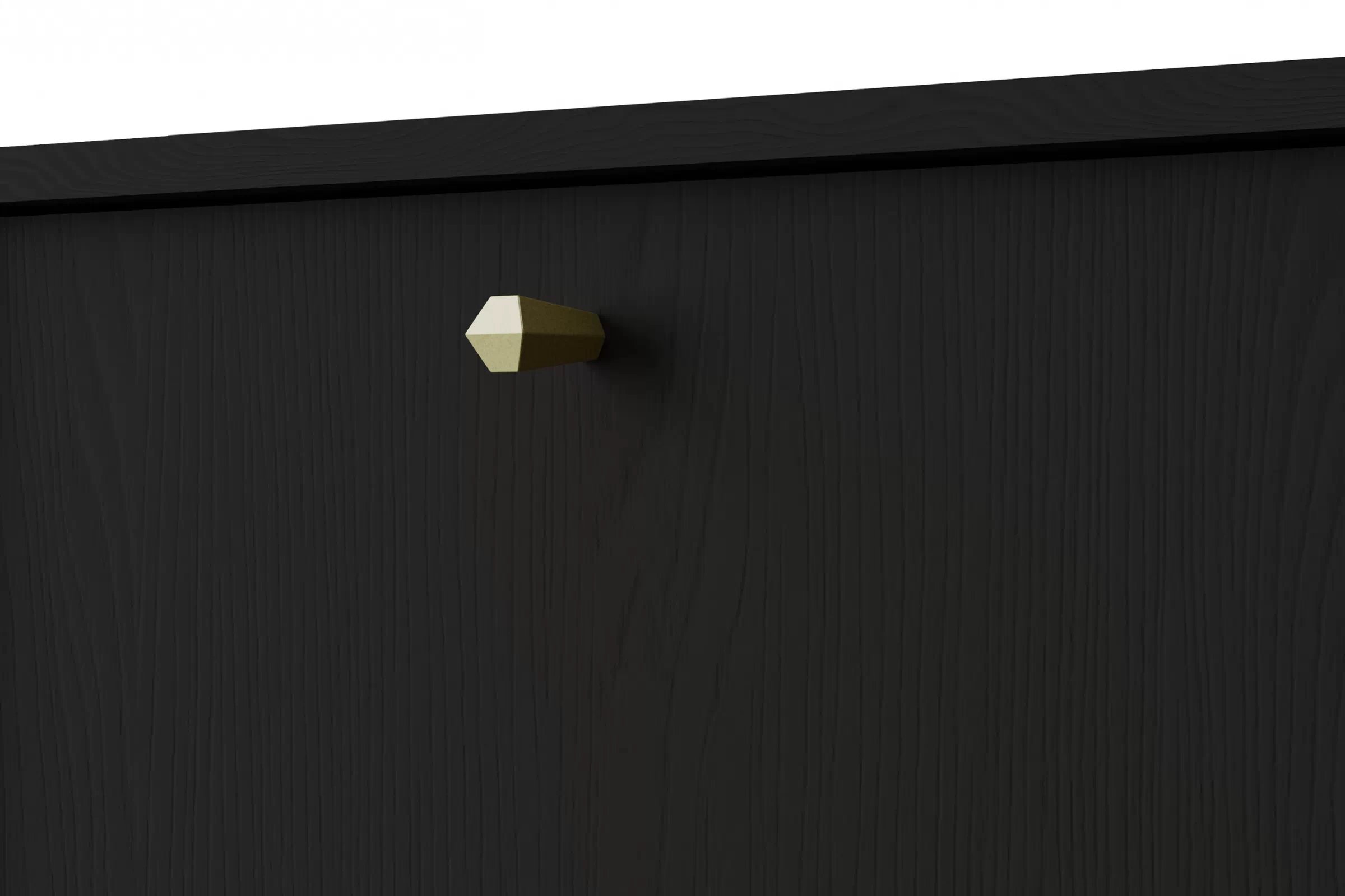 Vitrína Lotina II 2F - 52 cm - čierny grafit / zlaté nožičky Vitrína stojaca Lotina II 2F - 52 cm - Čierny grafit / zlote nožičky