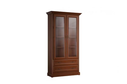 Vitrína Sonata 110 cm se zásuvkami - kaštan šlechetný