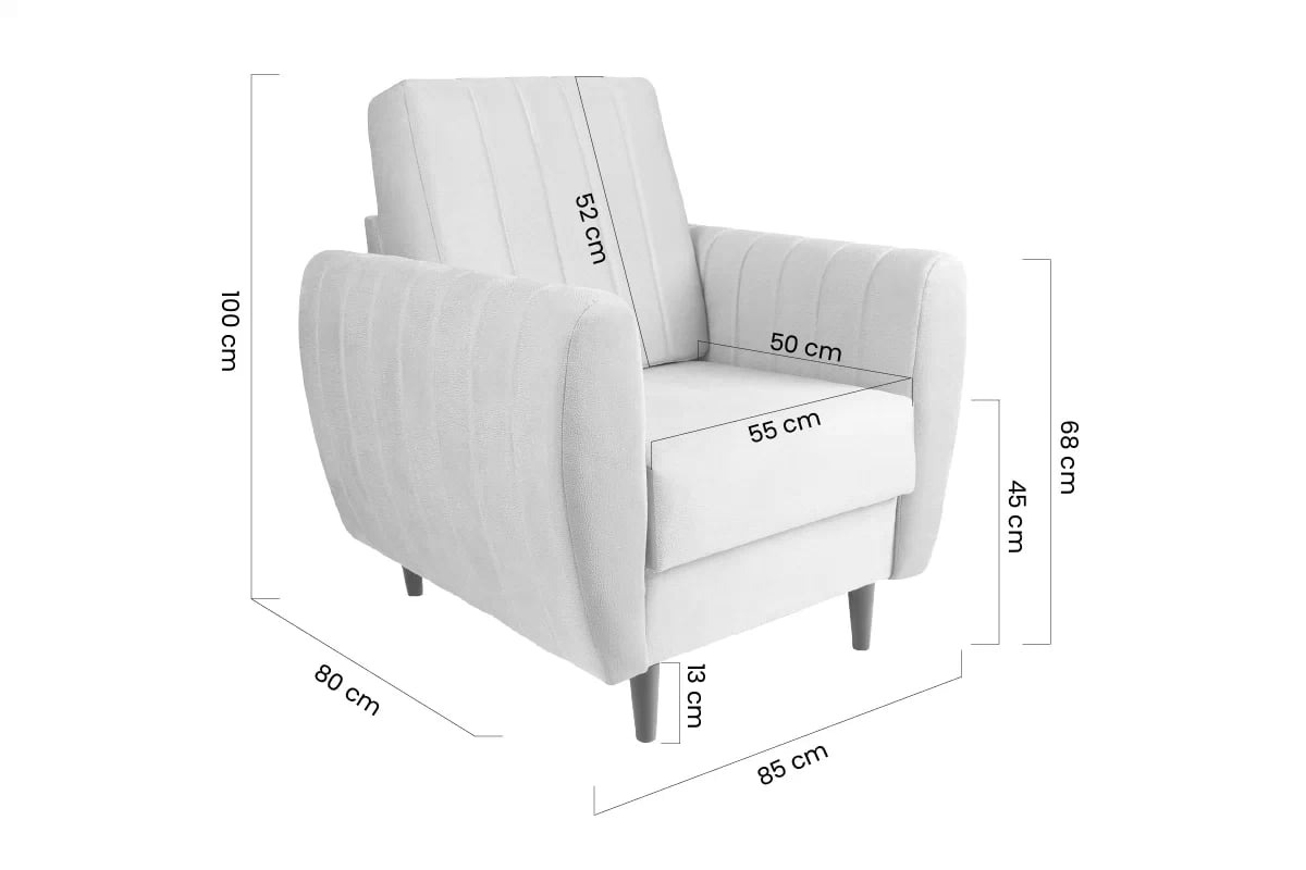 Křeslo čalouněná pro obývacího pokoje Mozar Křeslo odpočinkové do obývacího pokoje Mozar 