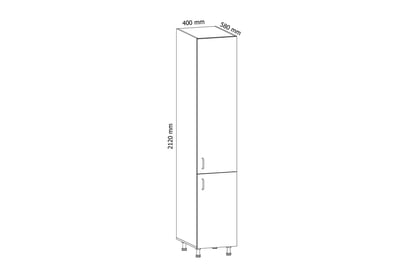 Stojací regál Linea D40SP vysoký regál kuchenny Linea D40SP - Rozměry