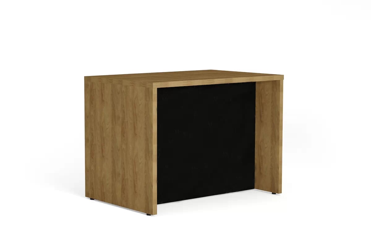 Kuchyňský ostrov KAM 120 cm - dub hikora / černý mat Wyspa kuchyňská KAM 120cm - dub hikora / černá mat