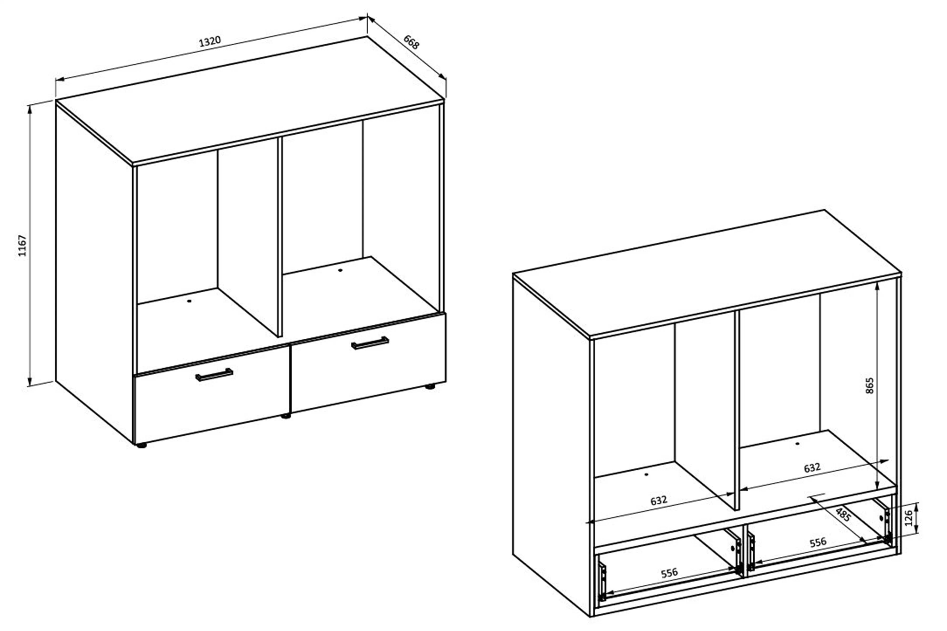 Skrinka nad práčku / sušičku Rosa so zásuvkami - čierny onyx Zabudowa na pralke / suszarke Rosa se zásuvkami - černá onyx