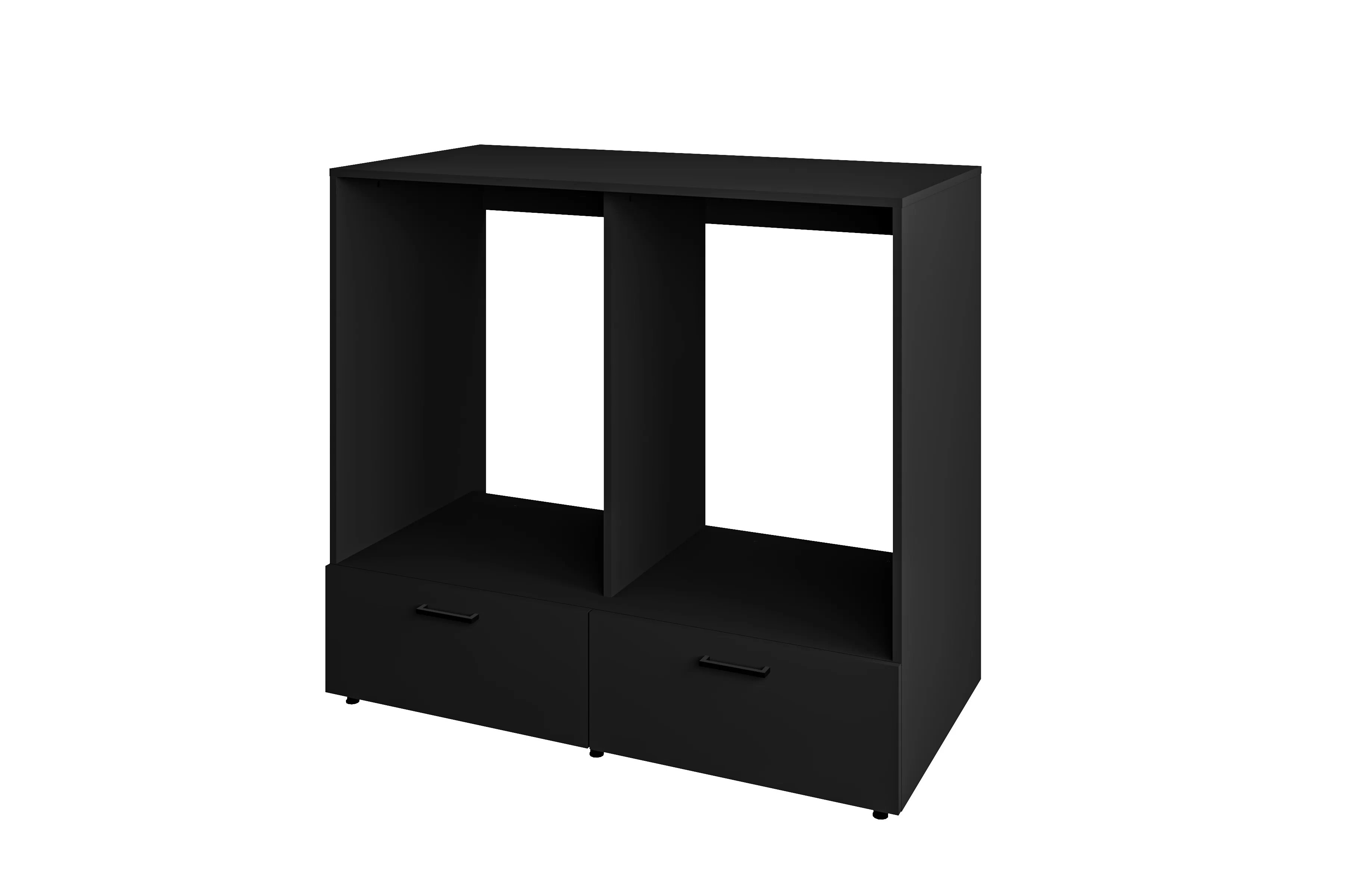 Skrinka nad práčku / sušičku Rosa so zásuvkami - čierny onyx Zabudowa na pralke / suszarke Rosa se zásuvkami - černá onyx