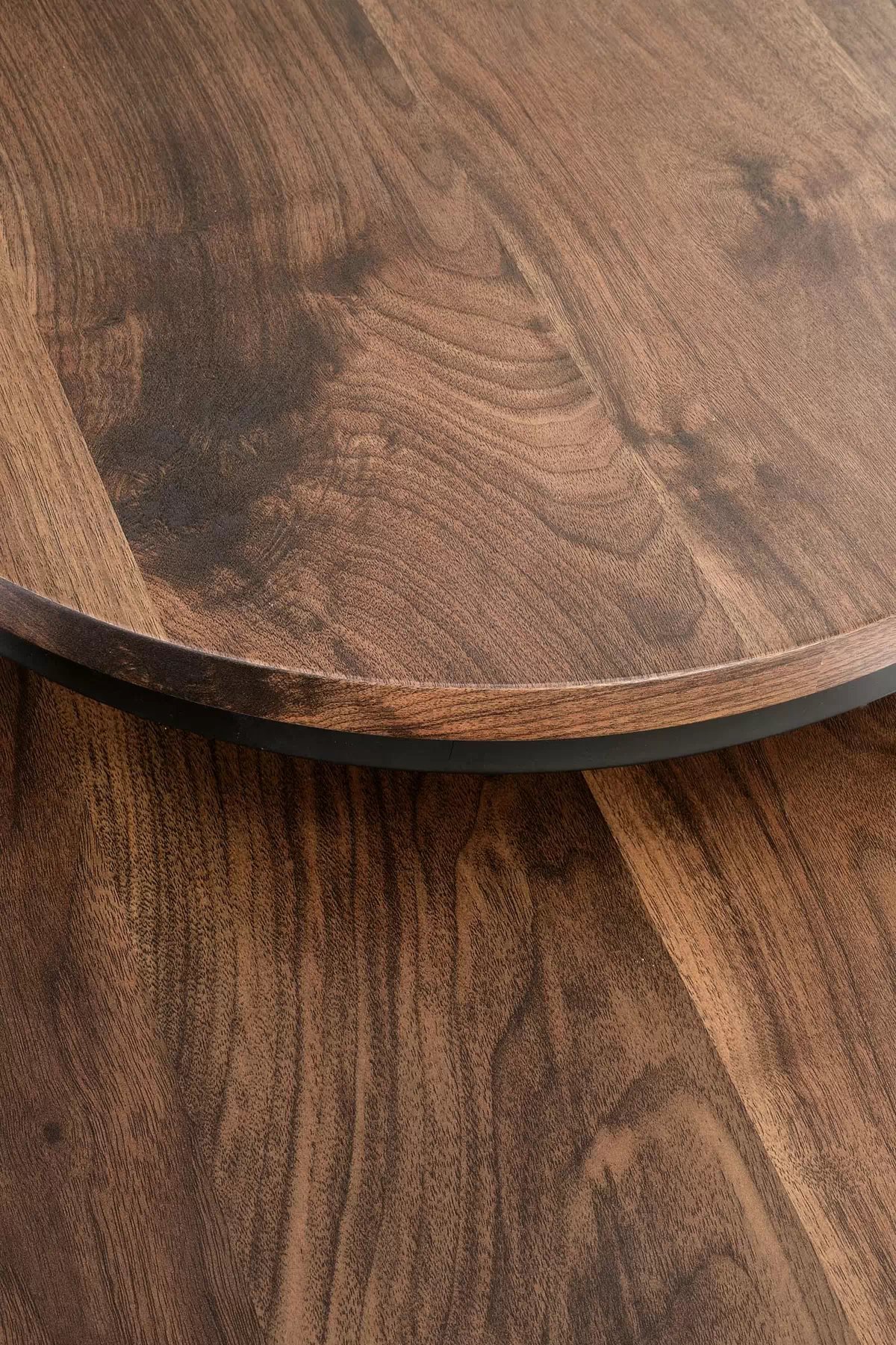 OREO Zostava 2 konf. stolíkov orieškový / Čierny Komplet dwoch law oreo - orech / čierny