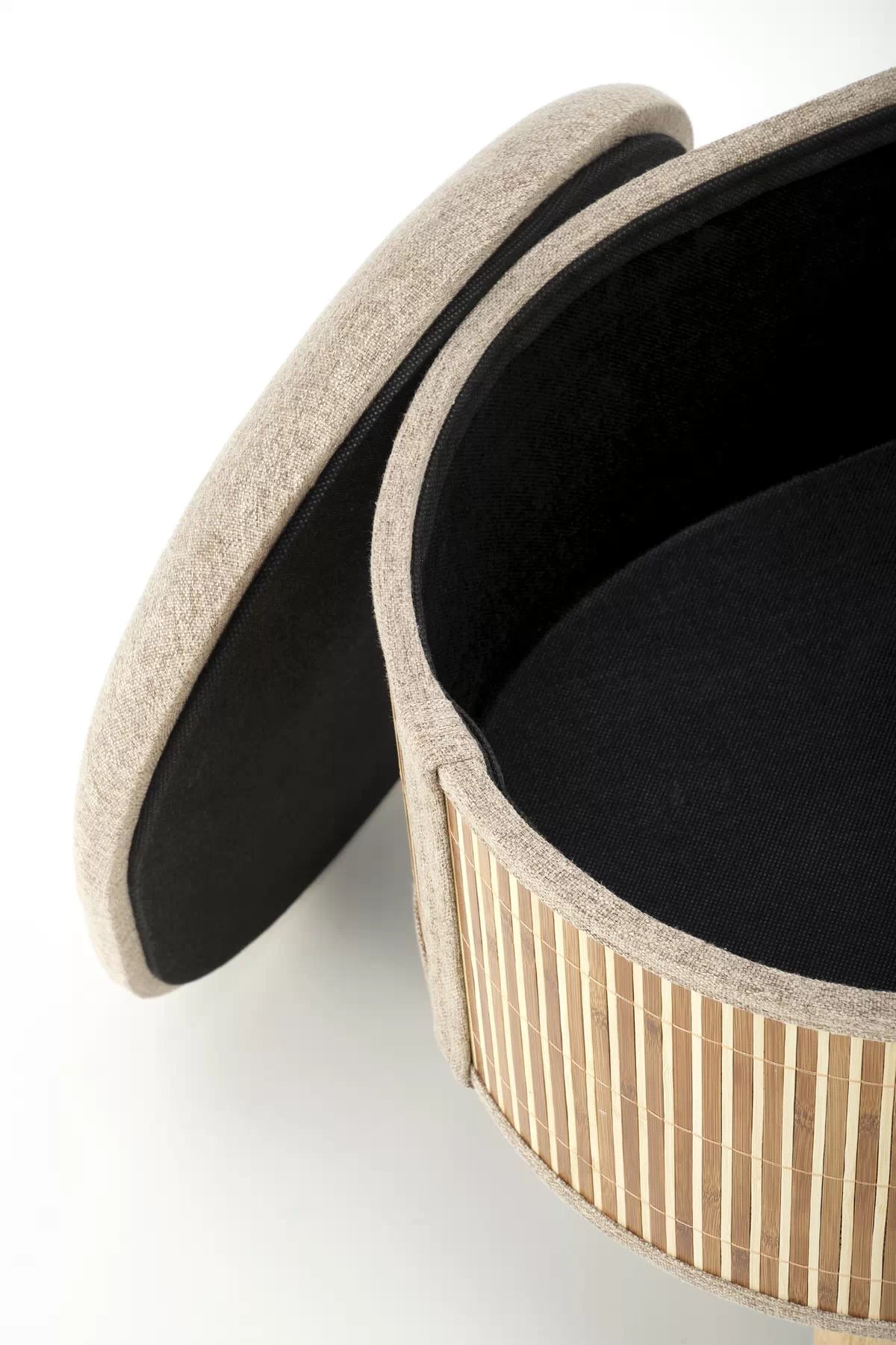 Sada 2 taburetů Tico s úložným prostorem - béžová Komplet dwoch puf z funkce pojemnika tico - Béžová