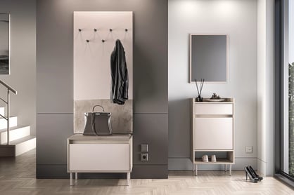 Predsieňová zostava Tivano V - kašmír / dub cremona