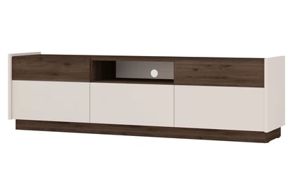 Set mobilier living Beliza I - bej piatră / nuc okapi Complet mobilier pentru camera de zi Beliza I - bez piaskowy / nuc okapi