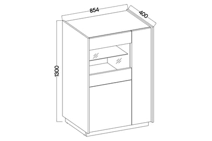 Set mobilier living Beliza III - bej piatră / nuc okapi Complet mobilier pentru camera de zi Beliza III - bez piaskowy / nuc okapi