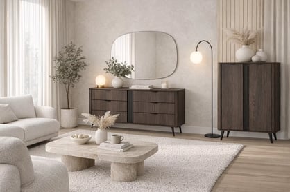 Obývací stěna Edrin IV - dub dunin / černá