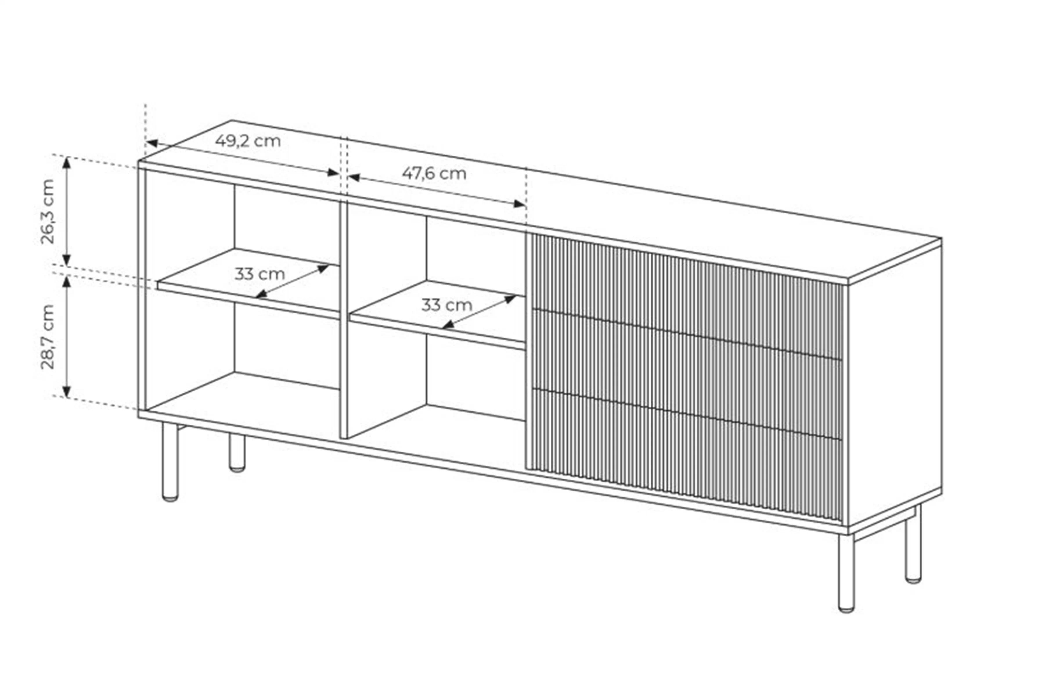 Obývacia zostava Rivio - dub cremona Komplet nábytku do obývacej izby Rivio - Dub cremona
