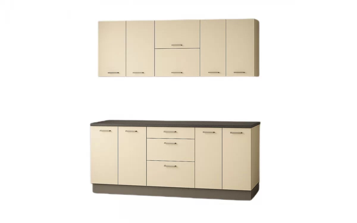 Komplet nábytku kuchynského Laon 240cm - Krémový lesk Komplet nábytku kuchynského Laon 240cm - Krémový lesk