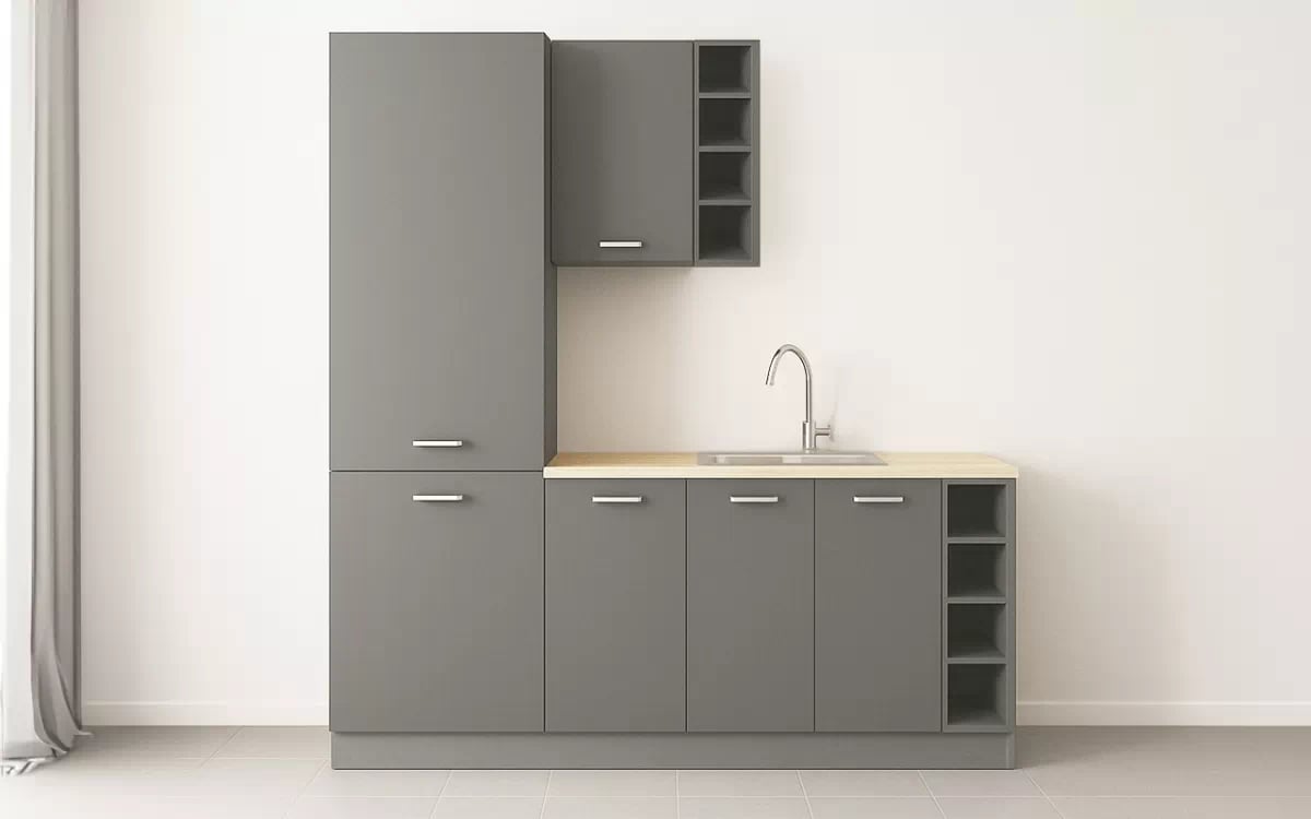 Komplet nábytku kuchynského Prado 195cm - Šedý lesk - Limitovaná ponuka Komplet nábytku kuchynského Prado 195cm - Šedý lesk