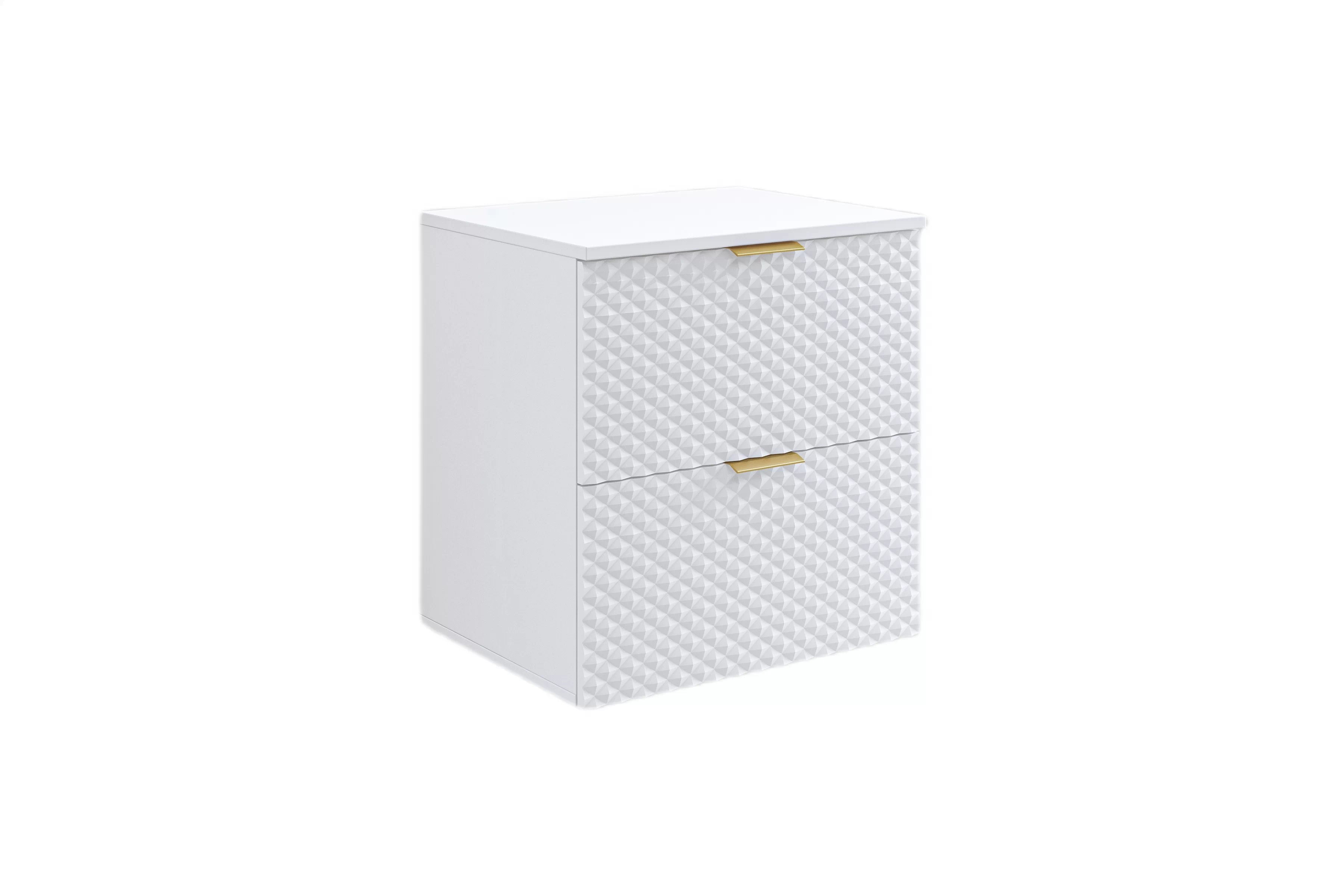 Kúpeľňový nábytok Laura I - biela / biely mat Komplet nábytku lazienkowych Laura I - biela / biela mat piramidki