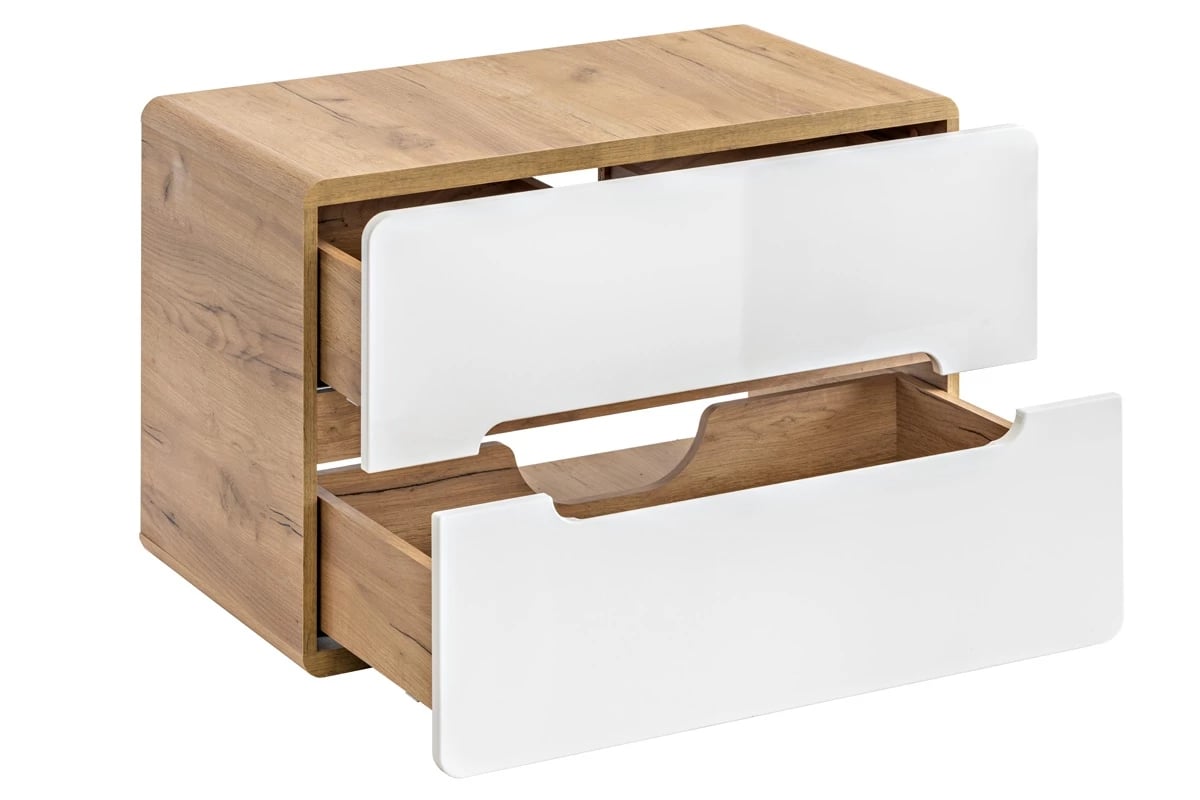 Zostava kúpeľňového nábytku Aruba V - White Skrinka pod umývadlo do lazienki Aruba 829-UN - vnútro