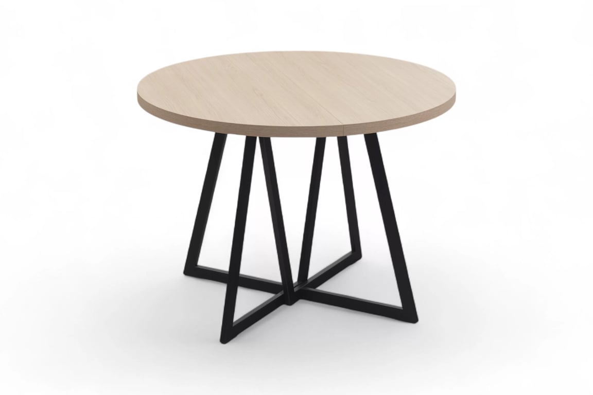 Jedálenský set Cedrus 95/150 cm + 4 stoličky Nerevio - dub vinceza / sivá Komplet Stôl rozkladany Cedrus 95/150 cm + 4 Stoličky Nerevio - Dub vinceza / šedý