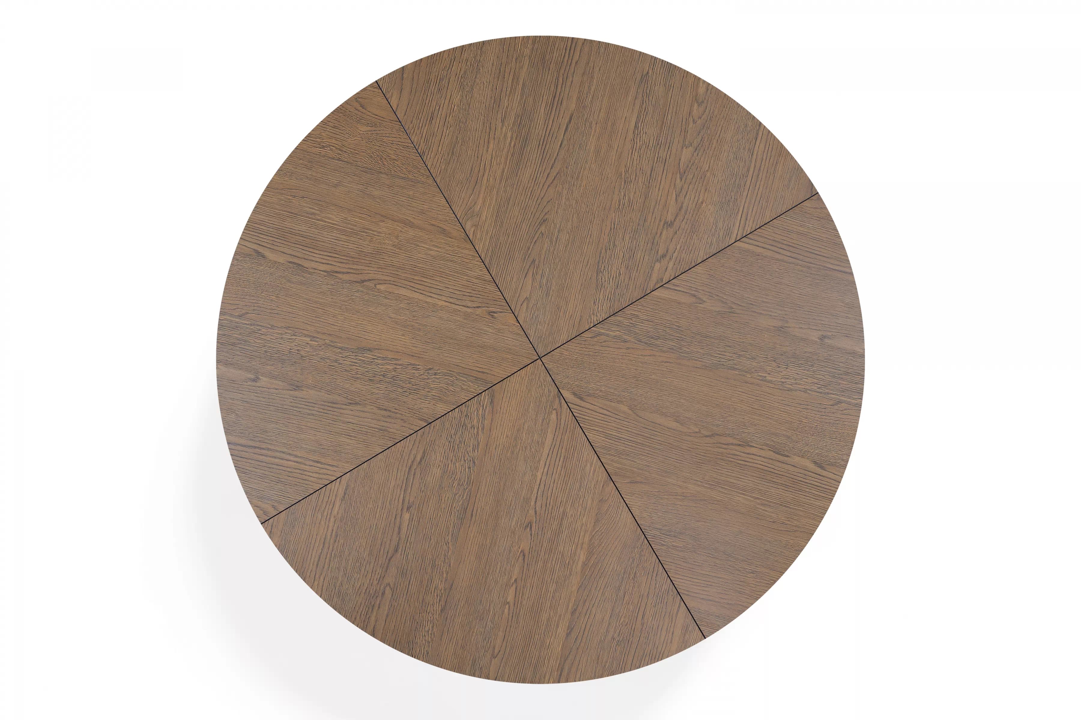 Rozkladací stôl Cedrus Rozeta 95/150 cm a 4 stoličky Nerevio - dub belmont čierny / sivý Komplet Stôl rozkladany Cedrus Rozeta 95/150 cm + 4 Stoličky Nerevio - Dub belmont Čierny / šedý