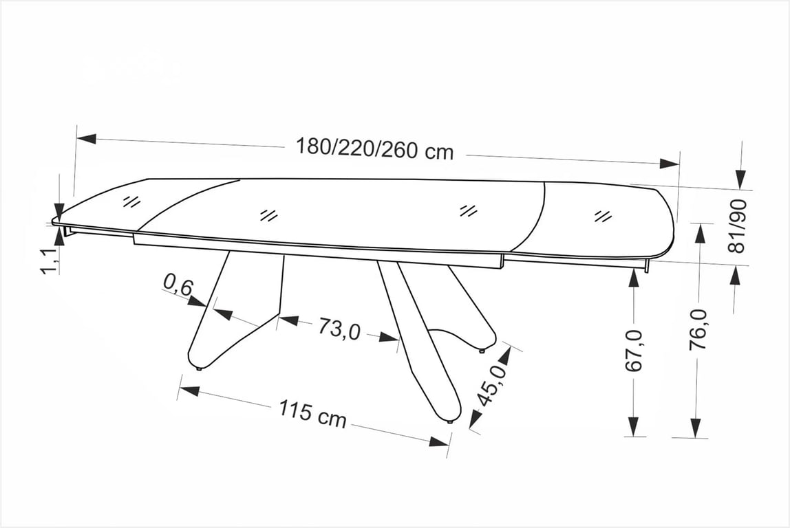 Jídelní set Tavero - rozkládací stůl trawertyn / kašmír + 4 otočná křesla Iverto - béžová Komplet Stůl rozkladany Tavero traweryn / kašmír + 4 Židle obrotowe Iverto bezowe