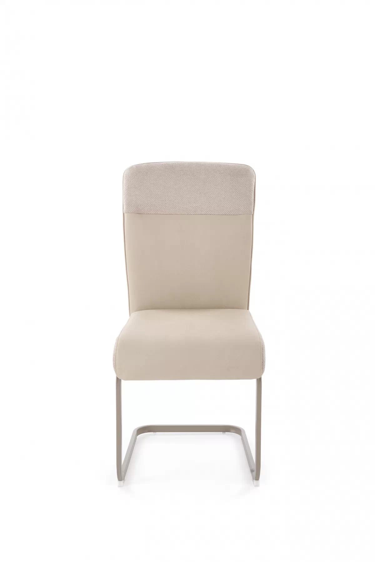 Rozkladací stôl Tavero a 4 stoličky Tillo - travertín / kašmír / béžová / kašmír Komplet Stôl Tavero rozkladany z 4 krzeslami tapicerowanymi Tillo - Travertín / kašmír / Béžová / kašmír