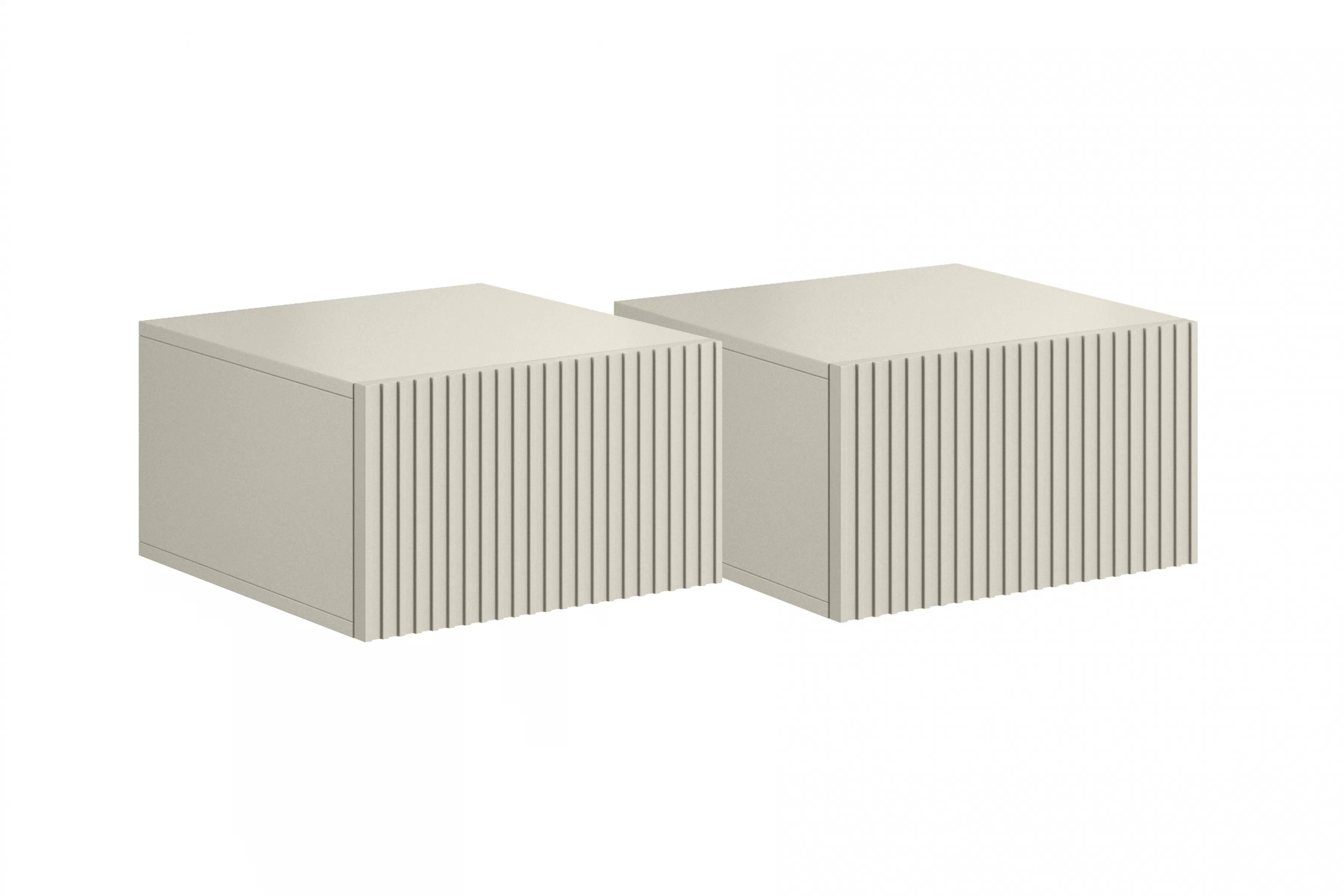 Sada závesných nočných stolíkov Nicole 46 cm - kašmír Komplet szafek nocnych Nicole 46 cm wiszacych - kašmír