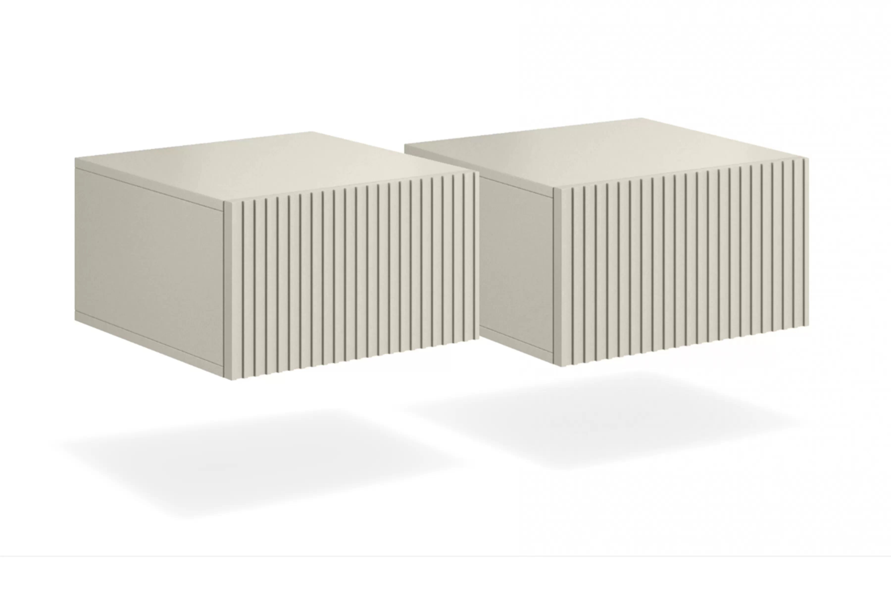 Sada závesných nočných stolíkov Nicole 46 cm - kašmír Komplet szafek nocnych Nicole 46 cm wiszacych - kašmír