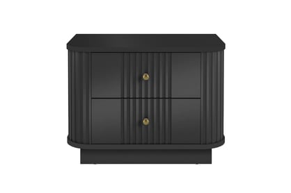 Komplet szafek nocnych Vesper 56 cm - Čierny / zlote úchyty Komplet szafek nocnych Vesper 56 cm - Čierny / zlote úchyty