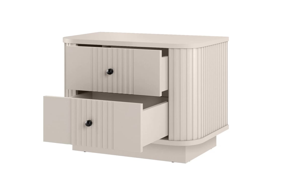 Komplet szafek nocnych Vesper 56 cm - kašmír / čierny úchyty Komplet szafek nocnych Vesper 56 cm - kašmír / čierny úchyty