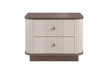 Komplet szafek nocnych Vesper 56 cm - kašmír / Orech / zlote úchyty Komplet szafek nocnych Vesper 56 cm - kašmír / Orech / zlote úchyty