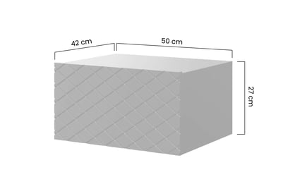 Sada závěsných nočních stolků Scalia 50 1SZ - 2 ks - černý mat Komplet Noční stolek závěsná Scalia 50 1SZ 2 ks - černá mat