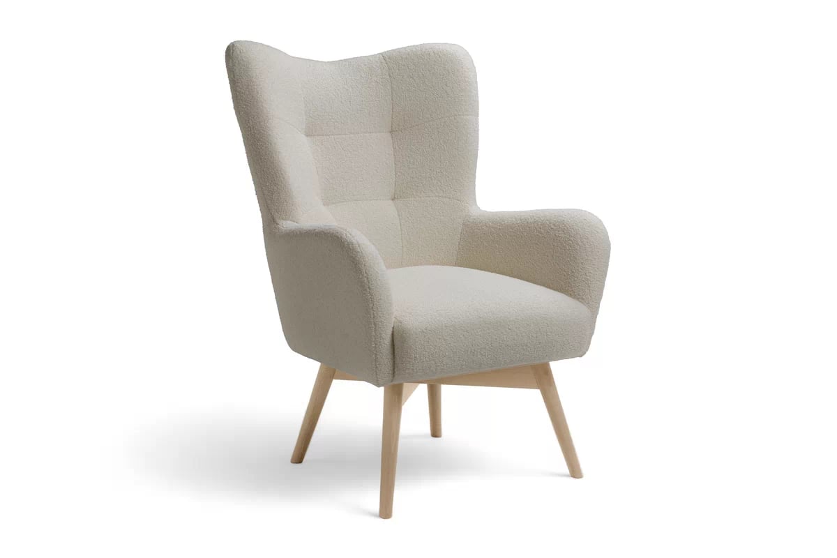 Skandinávský komplet Nordic - křeslo s podnožkou Komplet Ušák skandynawski Nordic - Křeslo z podnozkiem 