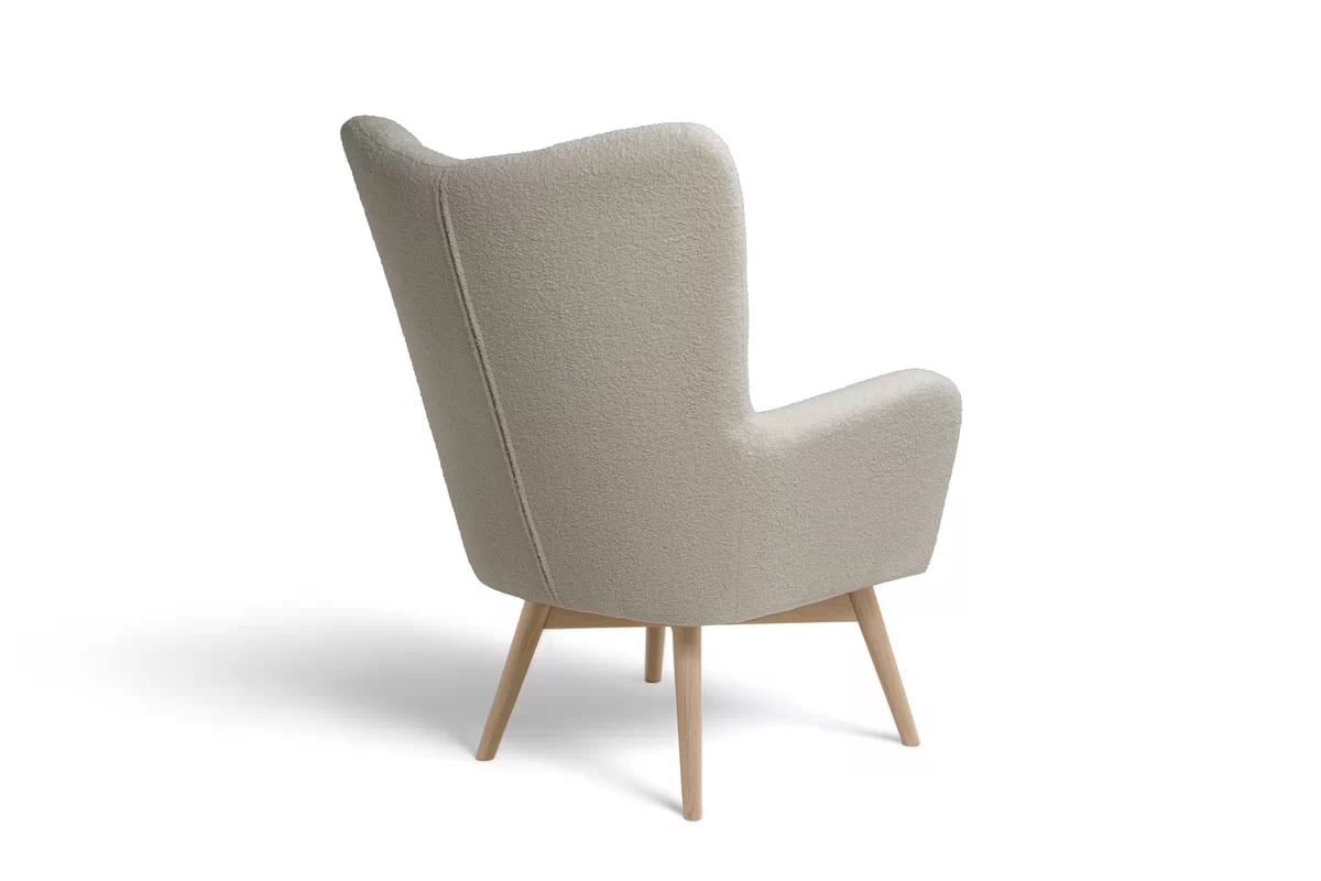 Skandinávský komplet Nordic - křeslo s podnožkou Komplet Ušák skandynawski Nordic - Křeslo z podnozkiem 