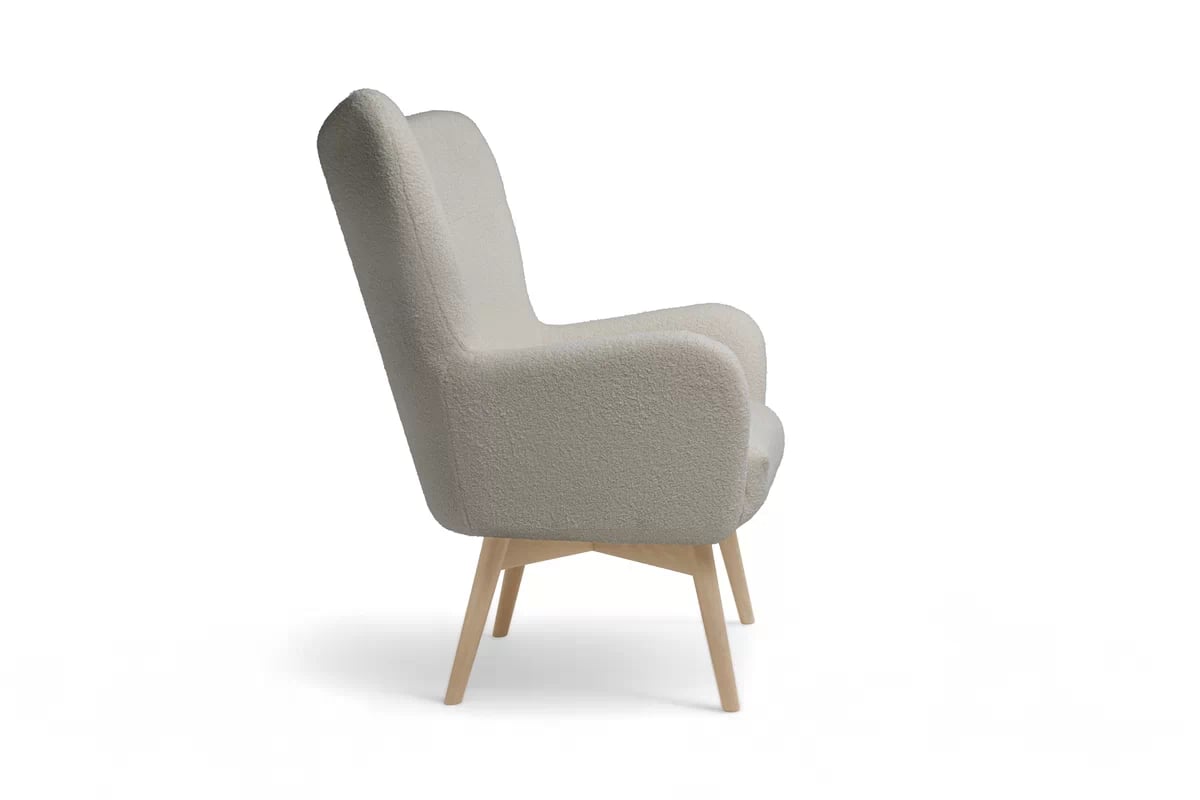 Skandinávský komplet Nordic - křeslo s podnožkou Komplet Ušák skandynawski Nordic - Křeslo z podnozkiem 