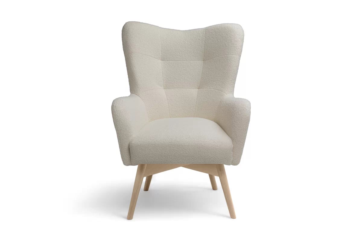 Skandinávský komplet Nordic - křeslo s podnožkou Komplet Ušák skandynawski Nordic - Křeslo z podnozkiem 