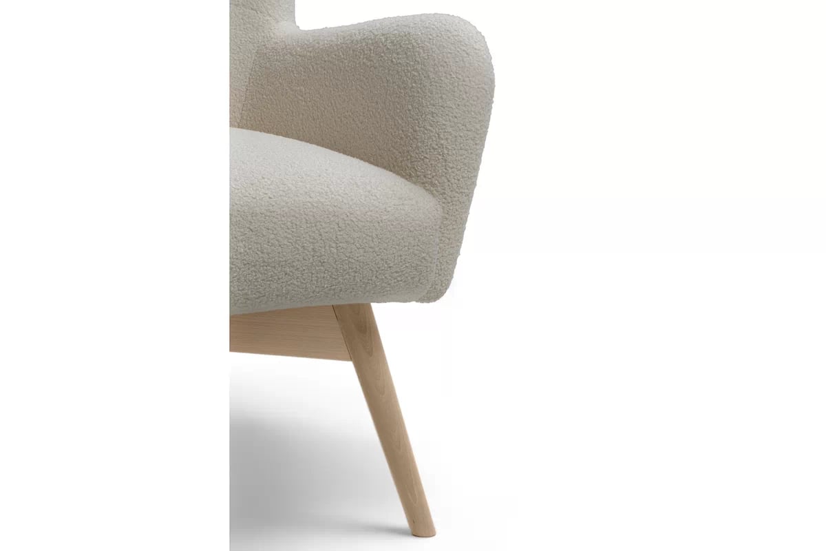 Skandinávský komplet Nordic - křeslo s podnožkou Komplet Ušák skandynawski Nordic - Křeslo z podnozkiem 